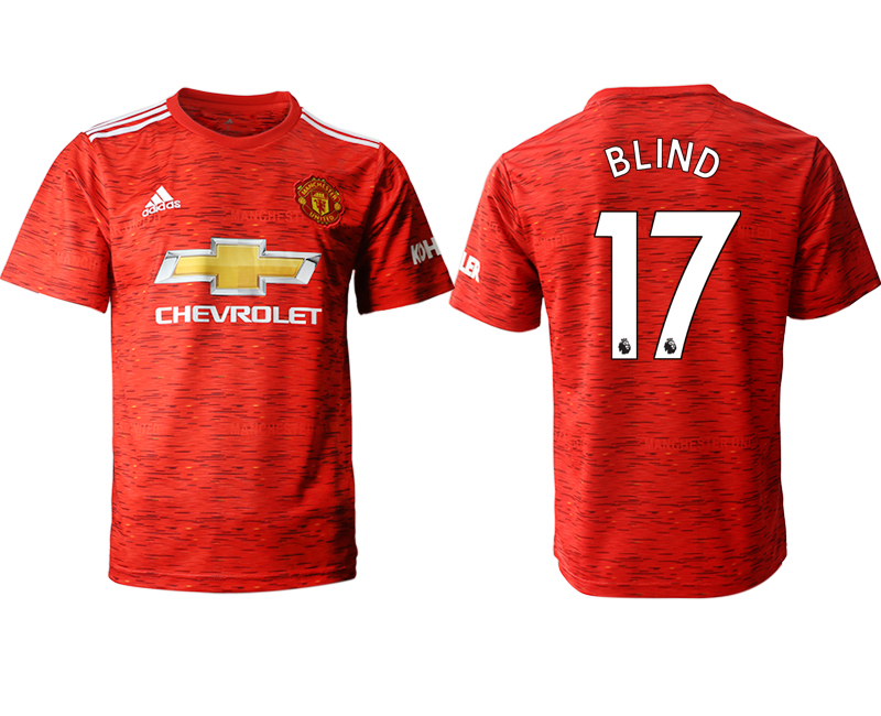 Men 2020-2021 club Manchester United home aaa version #17 red Soccer Jerseys